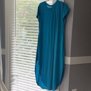 Teal Short Sleeve Maxi Dress Amazon